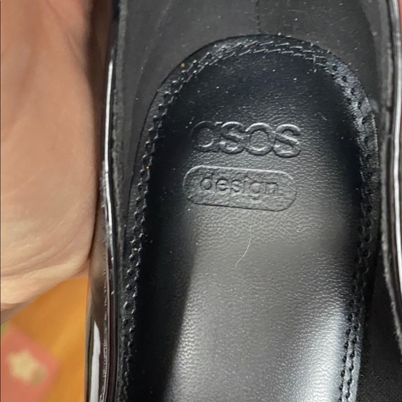 ASOS Patent Leather Mary Jane Heels Black Strappy Block Heel 9 NWOT - Picture 7 of 11